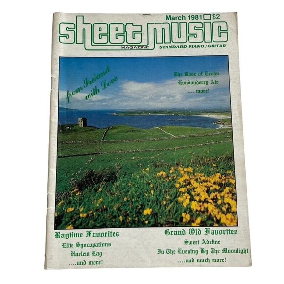 Sheet Music Magazine March 1981 Features Pop Piano Guitar Workshop Music u - Picture 1 of 4